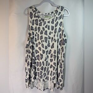 LOGO Lounge Leopard Print Sleeveless Top XL